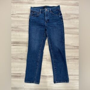 Ann Taylor High Rise Straight Cropped Jean Size 4